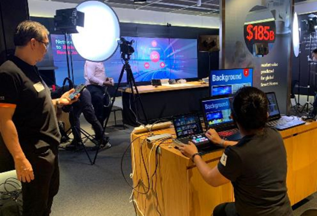 Live demo of 5G solutions for the Singtel Leader Forum 2020 and GE Innovations